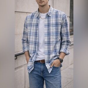 Tommy Hilfiger Big Boys Plaid Cotton Shirt